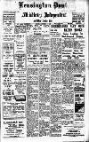 Kensington Post Saturday 25 November 1939 Page 1