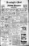 Kensington Post Saturday 07 December 1940 Page 1