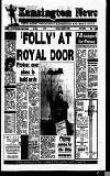 Kensington Post Thursday 03 November 1988 Page 1