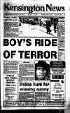 Kensington Post Thursday 18 October 1990 Page 1