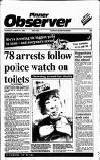 Pinner Observer Thursday 31 August 1989 Page 1