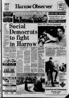 Harrow Observer Friday 24 April 1981 Page 1