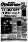 Harrow Observer Thursday 03 November 1988 Page 1