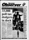 Harrow Observer Thursday 29 November 1990 Page 1