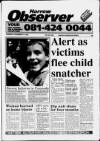 Harrow Observer Thursday 13 December 1990 Page 1