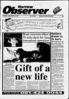 Harrow Observer Thursday 20 December 1990 Page 1