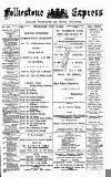 Folkestone Express, Sandgate, Shorncliffe & Hythe Advertiser Wednesday 26 June 1889 Page 1