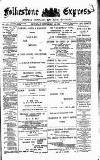 Folkestone Express, Sandgate, Shorncliffe & Hythe Advertiser Saturday 14 September 1889 Page 1