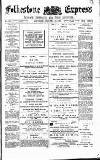 Folkestone Express, Sandgate, Shorncliffe & Hythe Advertiser Saturday 23 January 1892 Page 1