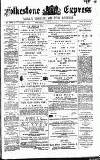 Folkestone Express, Sandgate, Shorncliffe & Hythe Advertiser Saturday 16 July 1892 Page 1