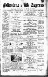 Folkestone Express, Sandgate, Shorncliffe & Hythe Advertiser Wednesday 04 January 1893 Page 1