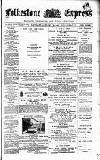 Folkestone Express, Sandgate, Shorncliffe & Hythe Advertiser Saturday 28 January 1893 Page 1