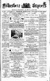 Folkestone Express, Sandgate, Shorncliffe & Hythe Advertiser Wednesday 02 August 1893 Page 1