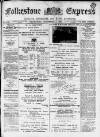 Folkestone Express, Sandgate, Shorncliffe & Hythe Advertiser Wednesday 03 November 1897 Page 1