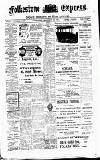 Folkestone Express, Sandgate, Shorncliffe & Hythe Advertiser Wednesday 22 November 1911 Page 1
