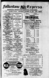 Folkestone Express, Sandgate, Shorncliffe & Hythe Advertiser Saturday 24 October 1914 Page 1