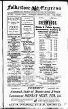 Folkestone Express, Sandgate, Shorncliffe & Hythe Advertiser Saturday 30 January 1915 Page 1