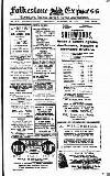 Folkestone Express, Sandgate, Shorncliffe & Hythe Advertiser Saturday 14 October 1916 Page 1