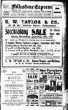 Folkestone Express, Sandgate, Shorncliffe & Hythe Advertiser Saturday 06 January 1923 Page 1