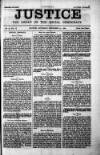 Justice Saturday 15 November 1884 Page 1