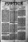 Justice Saturday 10 January 1885 Page 1