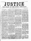 Justice Saturday 26 December 1885 Page 1