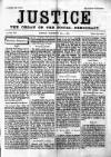 Justice Saturday 10 July 1886 Page 1