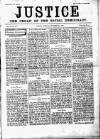 Justice Saturday 11 December 1886 Page 1