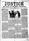 Justice Saturday 29 October 1887 Page 1