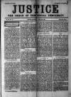 Justice Saturday 14 April 1888 Page 1