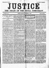 Justice Saturday 01 September 1888 Page 1