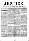 Justice Saturday 08 September 1888 Page 1