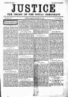 Justice Saturday 29 September 1888 Page 1