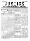 Justice Saturday 06 October 1888 Page 1