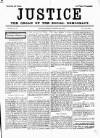 Justice Saturday 20 October 1888 Page 1