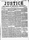 Justice Saturday 29 June 1889 Page 1