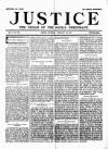 Justice Saturday 08 February 1890 Page 1
