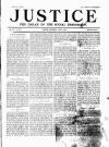Justice Saturday 04 April 1891 Page 1