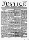 Justice Saturday 11 July 1891 Page 1