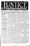 Justice Saturday 20 February 1909 Page 1