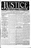 Justice Saturday 27 February 1909 Page 1