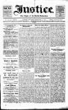 Justice Saturday 25 February 1911 Page 1