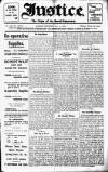 Justice Saturday 13 July 1912 Page 1