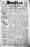 Justice Saturday 10 August 1912 Page 1