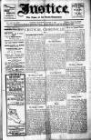 Justice Saturday 08 November 1913 Page 1