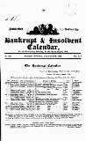 Bankrupt & Insolvent Calendar Monday 17 August 1846 Page 1