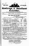 Bankrupt & Insolvent Calendar Monday 24 August 1846 Page 1
