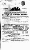 Bankrupt & Insolvent Calendar Monday 26 July 1852 Page 1