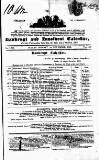 Bankrupt & Insolvent Calendar Monday 01 November 1852 Page 1