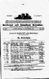 Bankrupt & Insolvent Calendar Monday 09 November 1857 Page 1